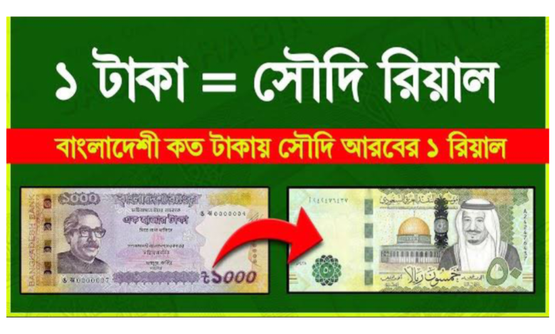 আজকের সৌদি টাকার রেট কত